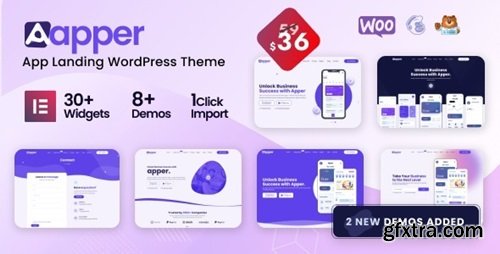 Themeforest - Apper - App Landing Page WordPress Theme 44365935 v2.0.12