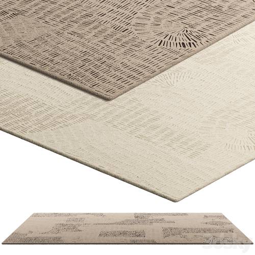 '3dsky Pro - Poliform Trace Rectangular Rug (2 colors)'