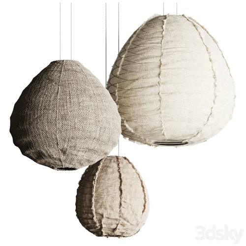 '3dsky Pro - Suspension en lin Wabi Sabi Beige'