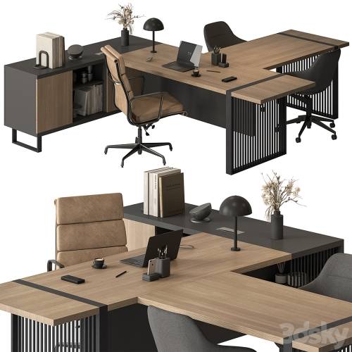 '3dsky Pro - Manager Desk - Office Furniture 642'