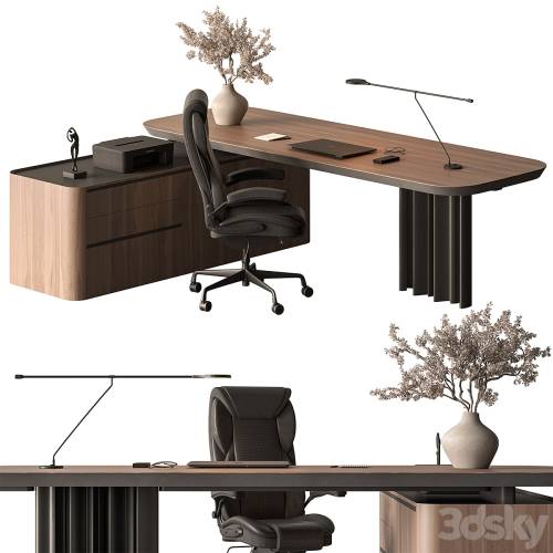 '3dsky Pro - Manager Desk - Office Furniture 668'