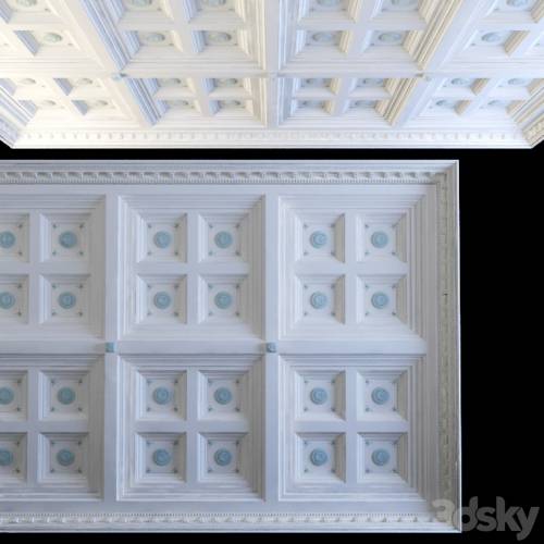 '3dsky Pro - Coffered ceiling'