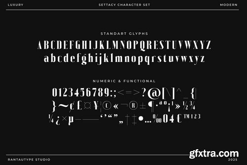Settacy Luxury Modern Serif Font