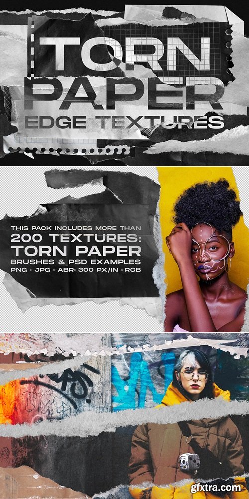 CreativeMarket - Torn Paper Edge Textures