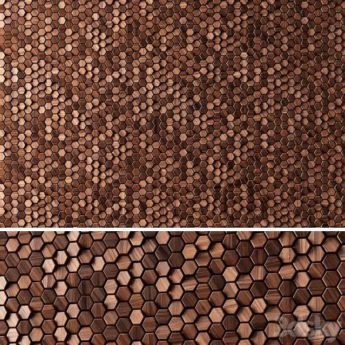 '3dsky Pro - 3D panels WOODEN Hexagon'