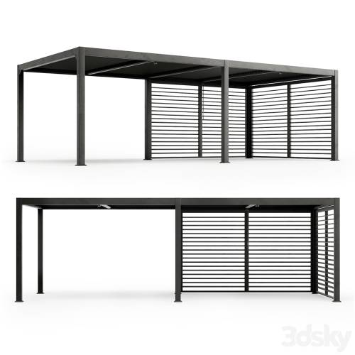 '3dsky Pro - Terrace pergola MARANZA 720cm gray'