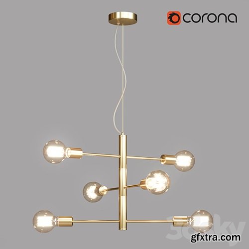 3dsky Pro - Hanging chandelier Lussole Lgo Huron GRLSP-8155