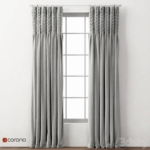 '3dsky Pro - RH / BOX-TUFTED VELVET DRAPERY PANEL_1' '3dsky Pro - RH / BOX-TUFTED VELVET DRAPERY PANEL_1'