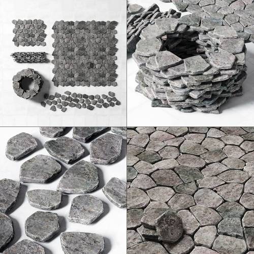 '3dsky Pro - Rock Stone paving wall road / Rocky Stone for paving road walls'