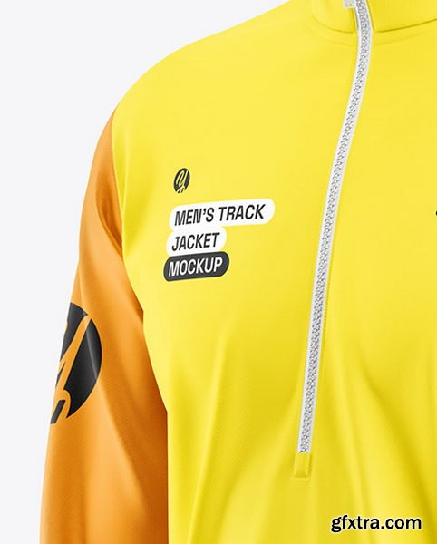 Yellowimages - Men’s Zip Track Jacket Mockup - Half Side View - 121167