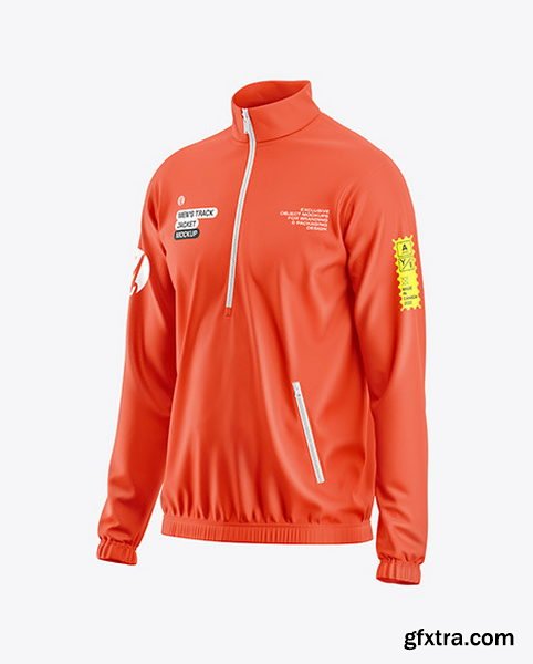 Yellowimages - Men’s Zip Track Jacket Mockup - Half Side View - 121167