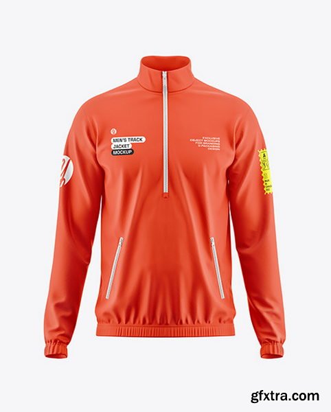 Yellowimages - Men’s Zip Track Jacket Mockup - Front View - 121114