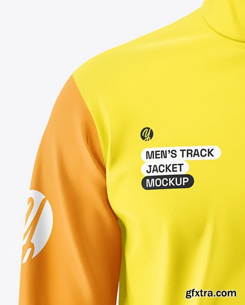 Yellowimages - Men’s Zip Track Jacket Mockup - Front View - 121114