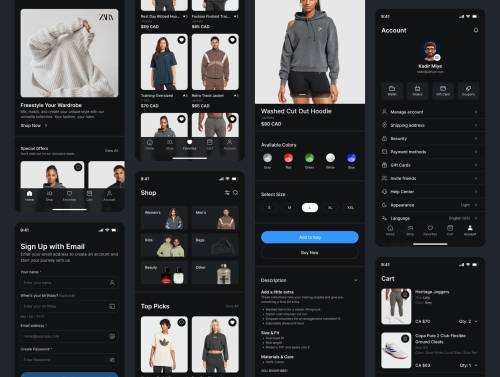 'Prime Pick - eCommerce Mobile App UI Kit'