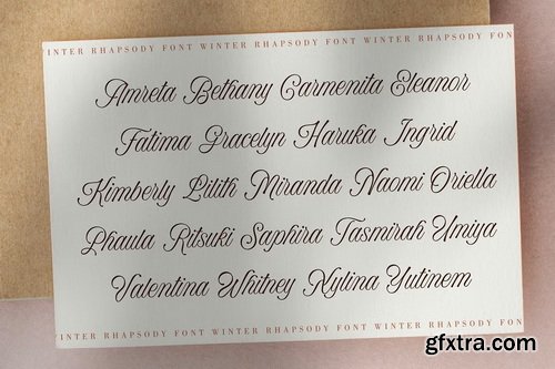 CreativeMarket - Winter Rhapsody - Calligraphy Font