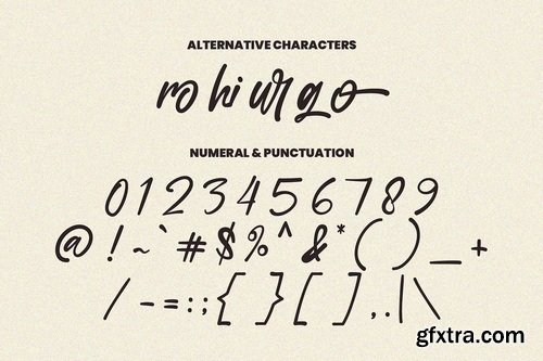 CreativeMarket - Haguro Shiro Signature Handmade Font