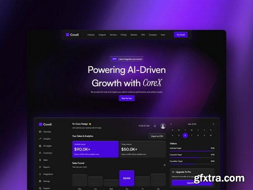 Craftwork Design - CoreX — SaaS & AI Platform Template