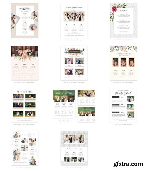 Squijoo - Marketing Tools - Pricing Sheets 53xPSDs