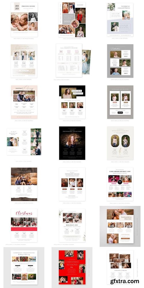 Squijoo - Marketing Tools - Pricing Sheets 53xPSDs