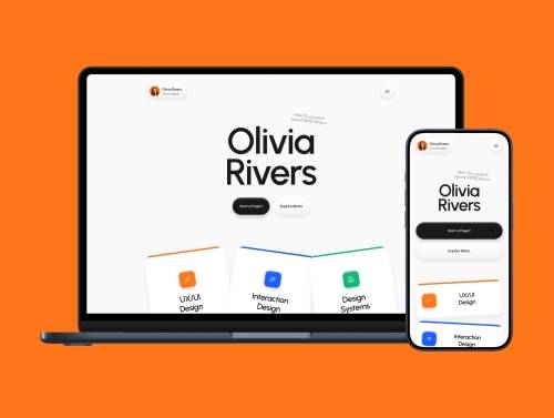 'Olivia Rivers – Portfolio Website'