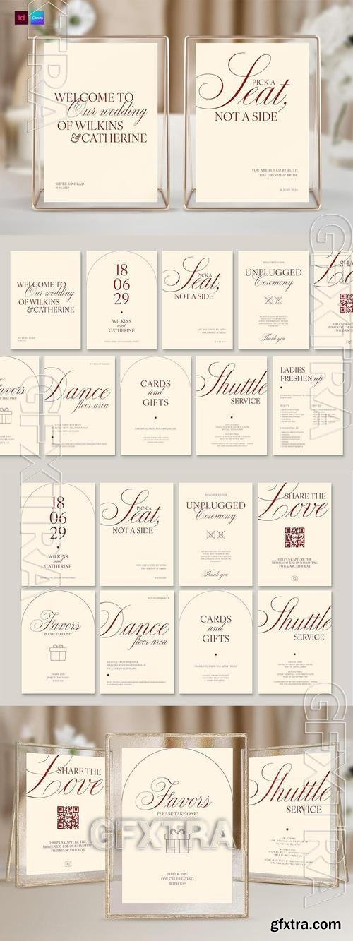 Wedding Signage Set R7KVHZB Wedding Signage Set R7KVHZB