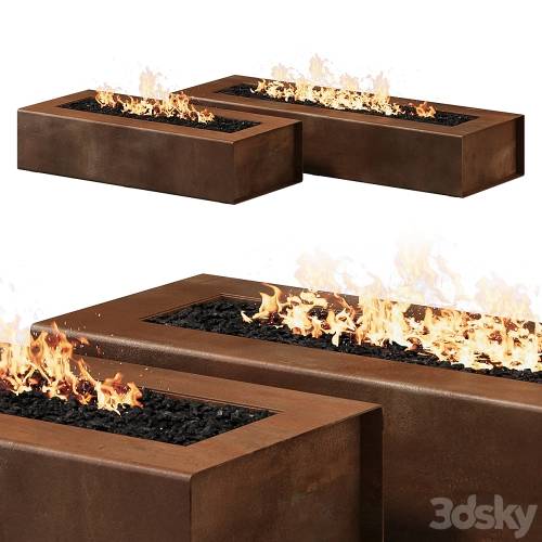 '3dsky Pro - Robata Corten Firepit by Paloform'