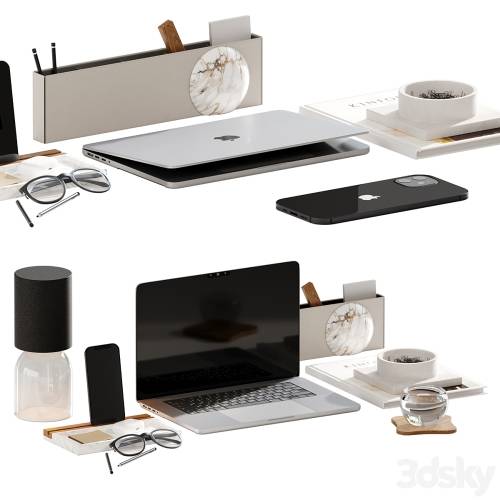 '3dsky Pro - Decorative set on the desktop' '3dsky Pro - Decorative set on the desktop'