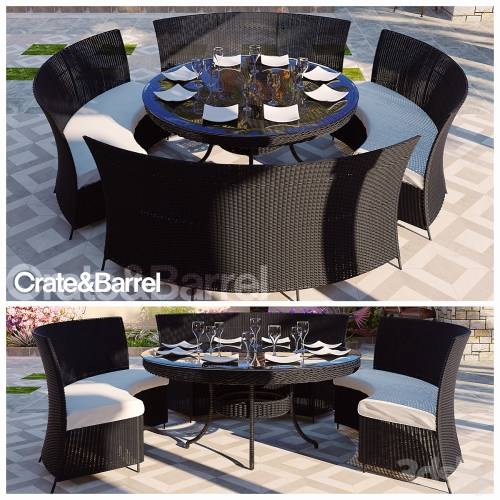 '3dsky Pro - RATTAN DINING TABLE SET'