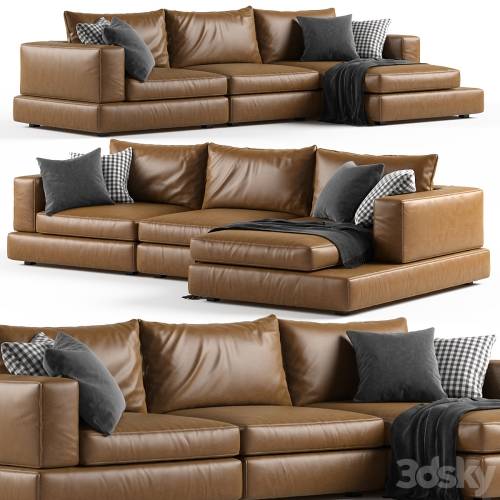 '3dsky Pro - biancobianco CARESSE 3 Seater corner'