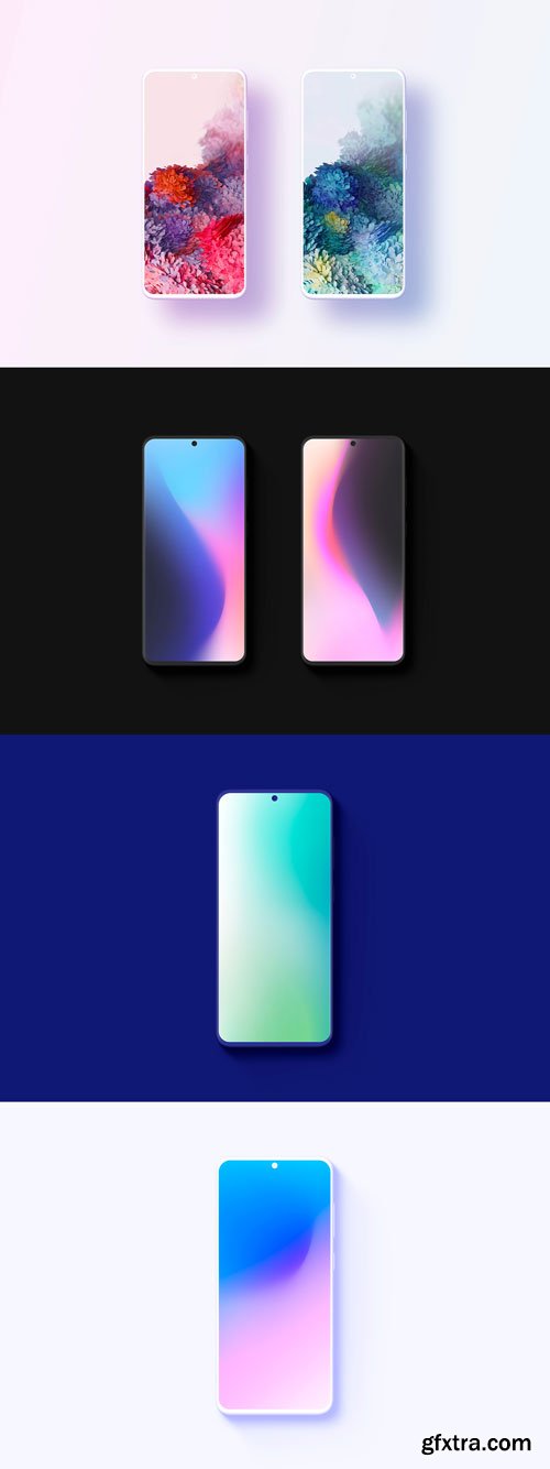 Asylab - Samsung Galaxy S20 - 20 Mockups Clay Scenes