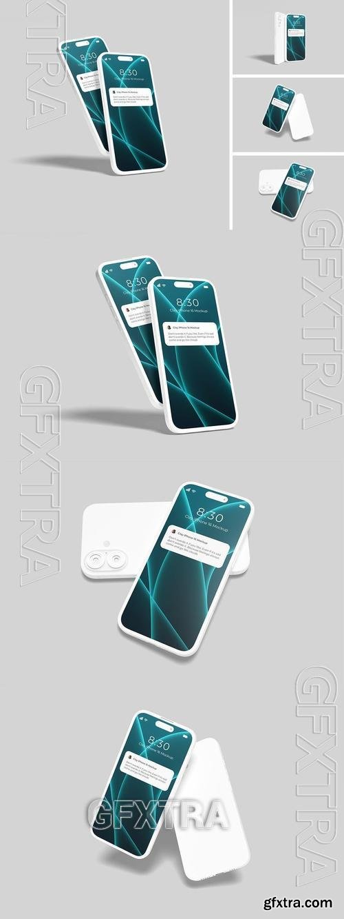 Iphone 16 Clay Mockup XCVEJYM Iphone 16 Clay Mockup XCVEJYM