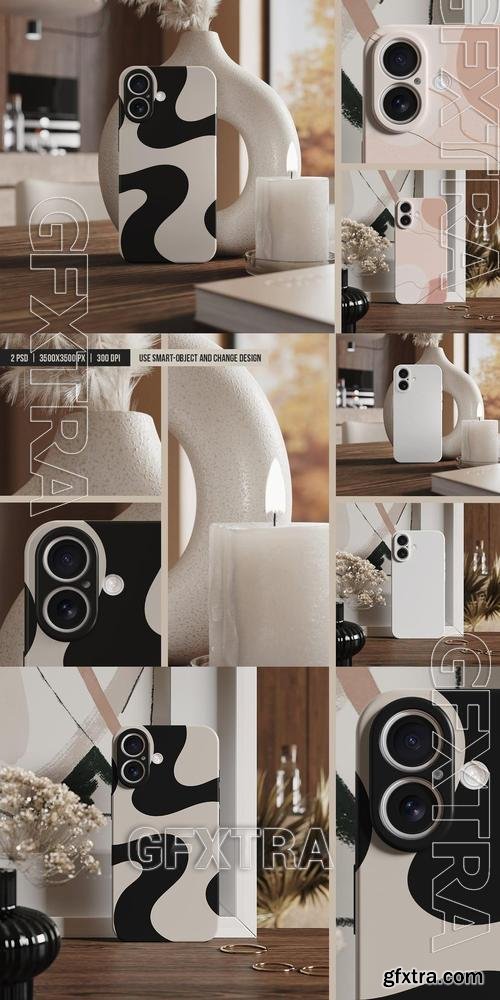 Smartphone in Protective Case Mockup 6L8UUKS Smartphone in Protective Case Mockup 6L8UUKS