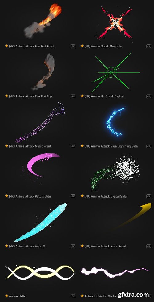 ProductionCrate - Toon Strikes and Attacks - 87 4K VFX Items