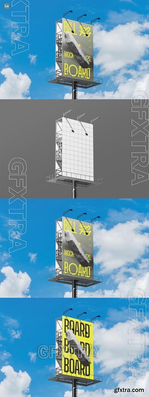 Vertical Billboard Mockup Y45F3WQ