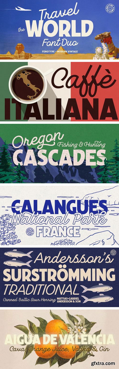 Travel The World Font Family