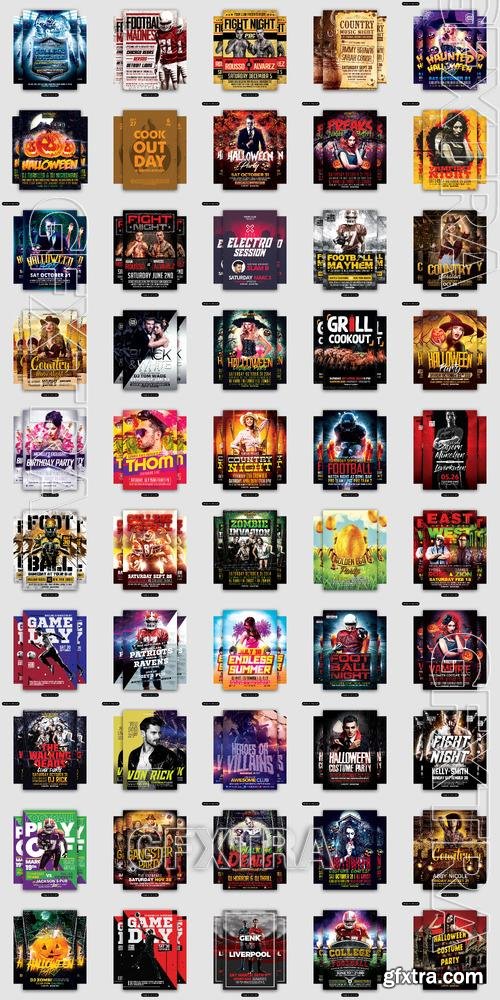 50 Flyers Bundle 3 by Awesomeflyers