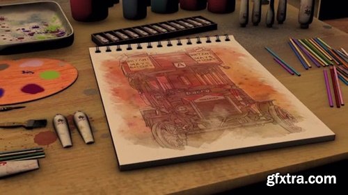 MotionArray - Sketchbook Slideshow 3280359 - After Effects Templates