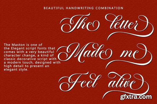 CreativeMarket - Maston Script Font