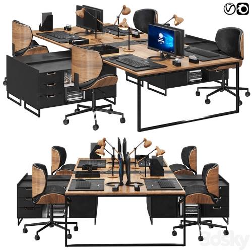 '3dsky Pro - office furniture set 02'