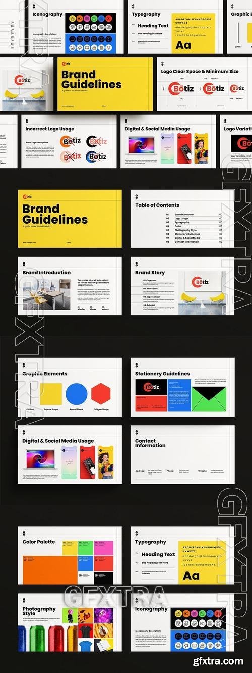 Brand Guidelines PowerPoint Presentation Template VR752K8 Brand Guidelines PowerPoint Presentation Template VR752K8