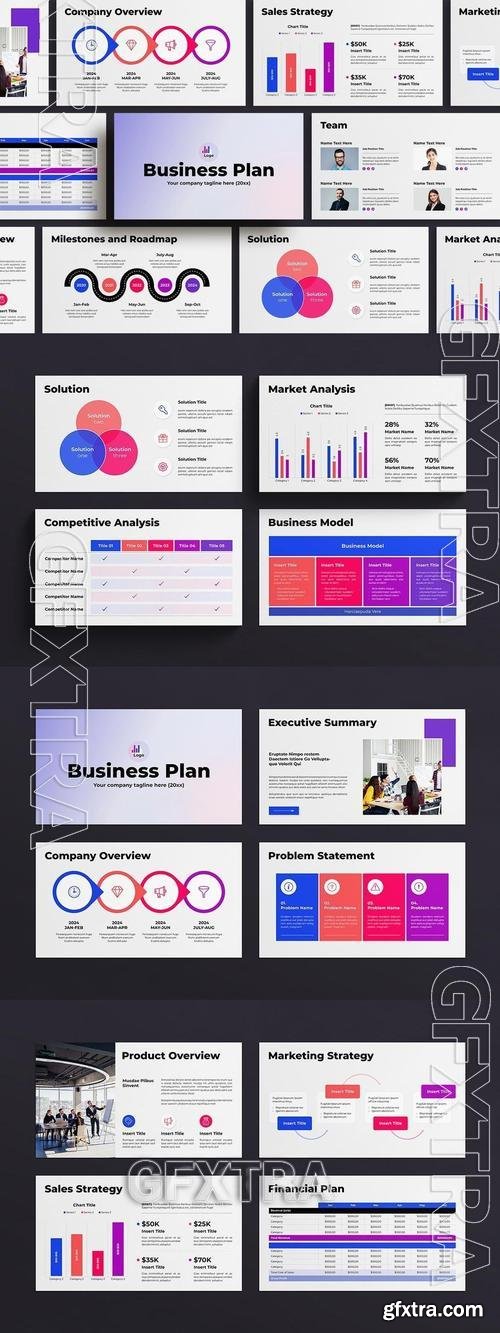 Business Plan PowerPoint Presentation Template B7U5R9M