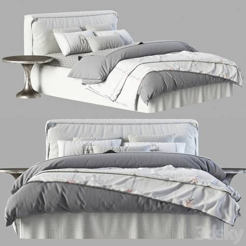 '3dsky Pro - RH Teen Brook Slipcovered Platform Bed'