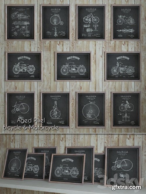 3dsky Pro - Aged Pixel "Bicycle & Motorcycle"