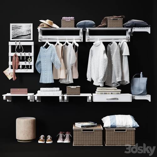 '3dsky Pro - Hallway Pottery Barn Declan Closet Accessories'