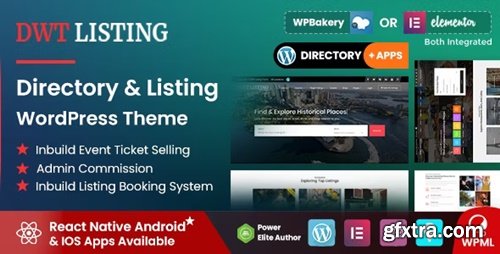 Themeforest - DWT - Directory & Listing WordPress Theme 21976132 v3.3.1