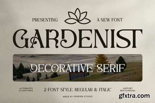 CreativeMarket - Gardenist - Decorative Serif Font
