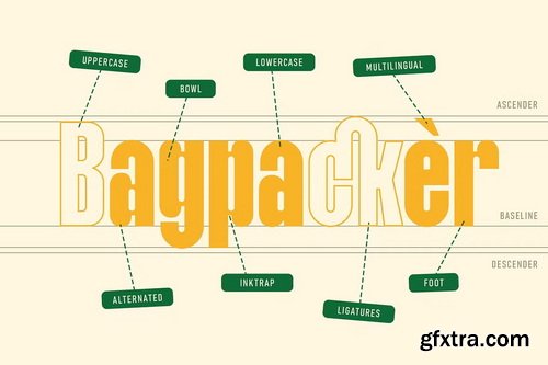 CreativeMarket - Kanuraga - Condensed Sans Font