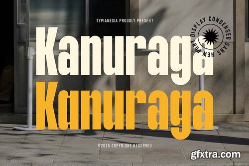 CreativeMarket - Kanuraga - Condensed Sans Font