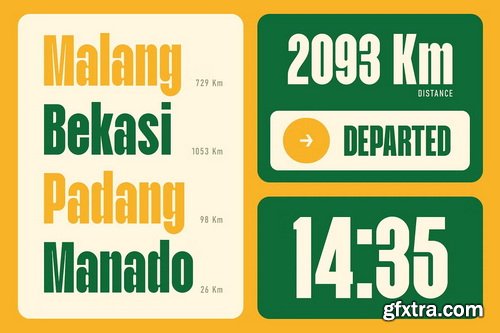 CreativeMarket - Kanuraga - Condensed Sans Font