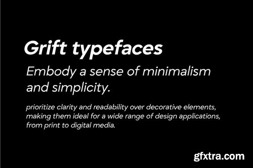 CreativeMarket - Grift - Geometric Typeface